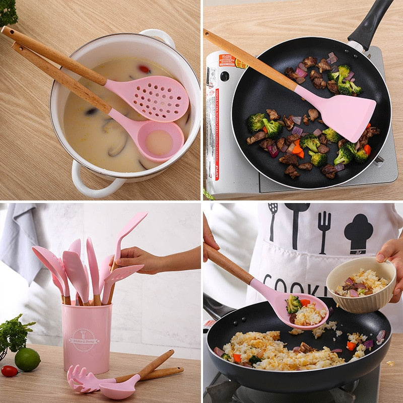 Silicone Kitchen Cooking Utensils Spatula