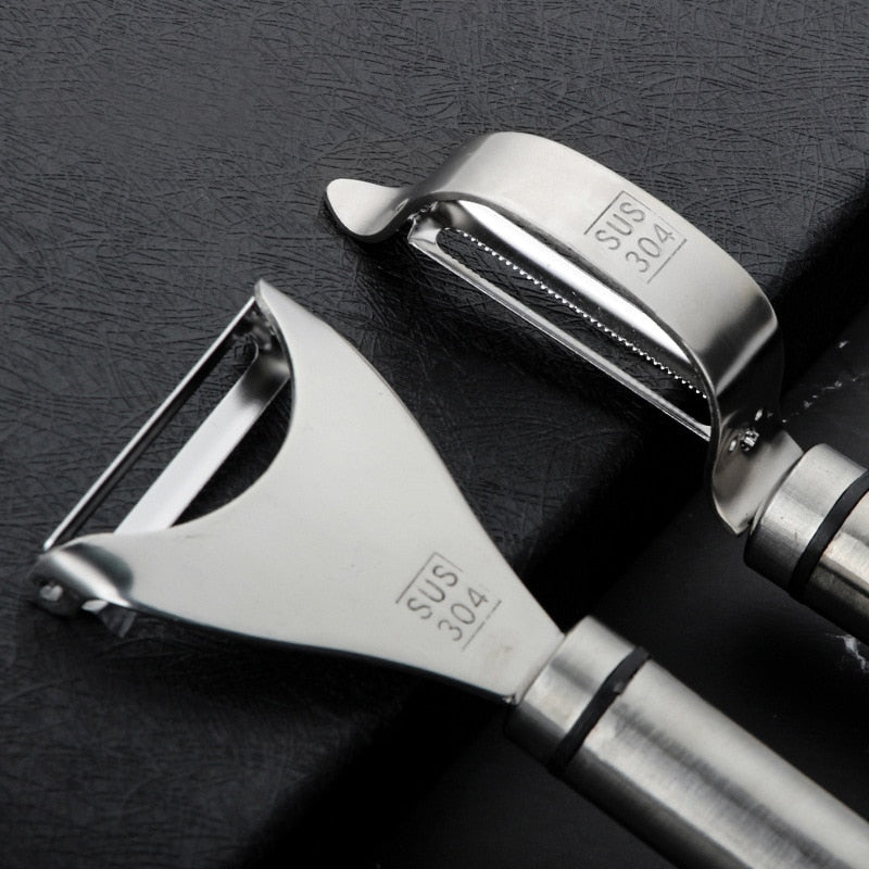 Stainless Steel Peeler Fruit Vegetable Double Blades Practical Durable