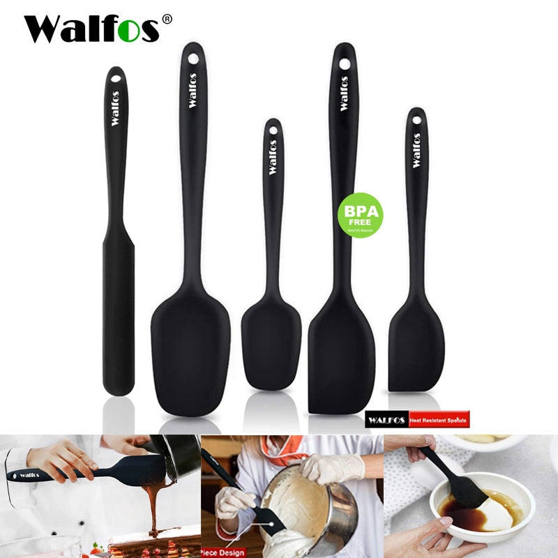 5 Piecs Non-Stick Silicone Cream Spatula