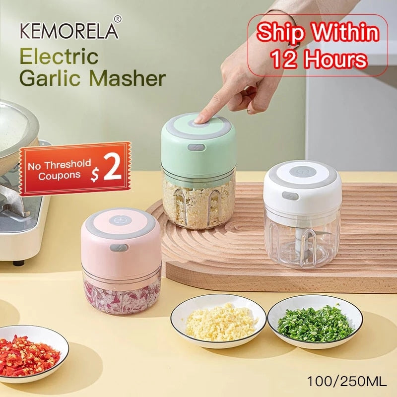 Electric Kitchen Chopper Masher