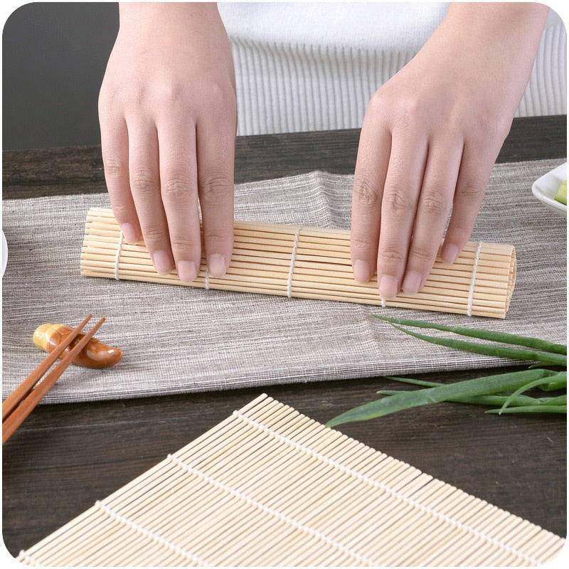 Sushi Set Bamboo Rolling Mats Rice Paddles Tools