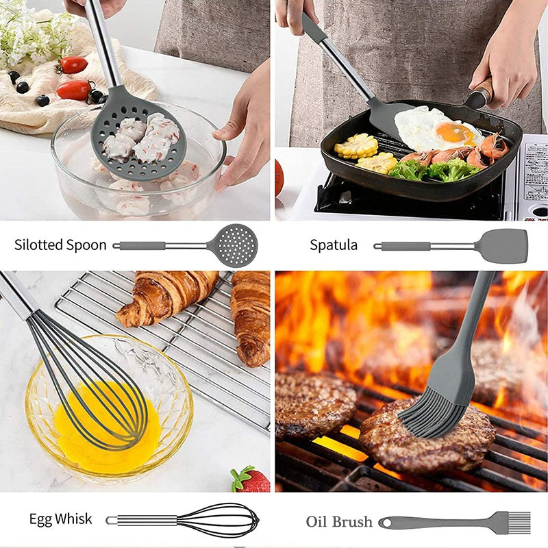 Kitchen Cooking Utensils Set Heat Resistant