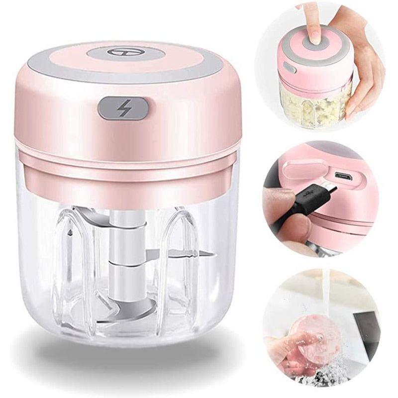Mini Electric Garlic Chopper Vegetable
