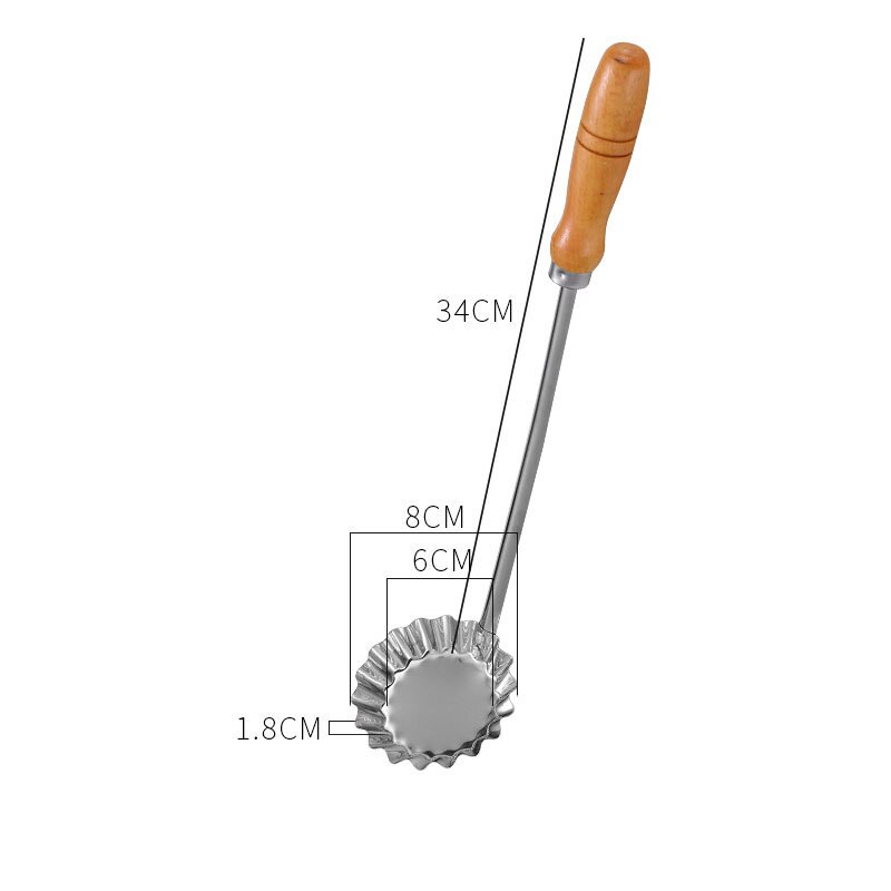 Wooden Handle Frying Spoon Non-Stick