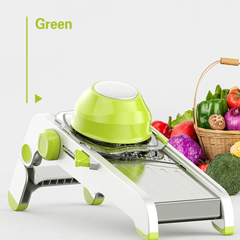 Adjustable Vegetable Fruit Cutter Slicer Manual Shredder