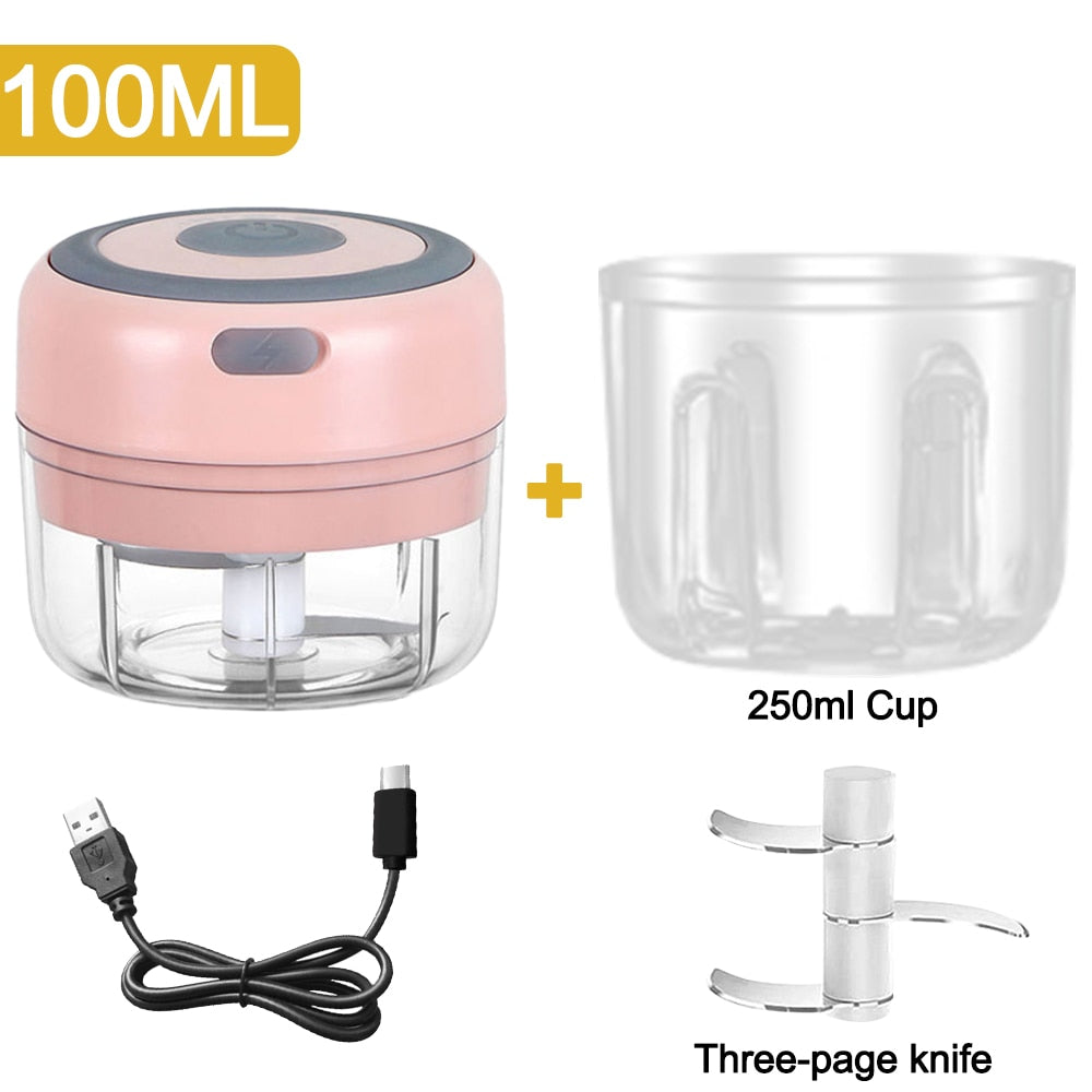 Mini Electric Garlic Chopper USB Charging