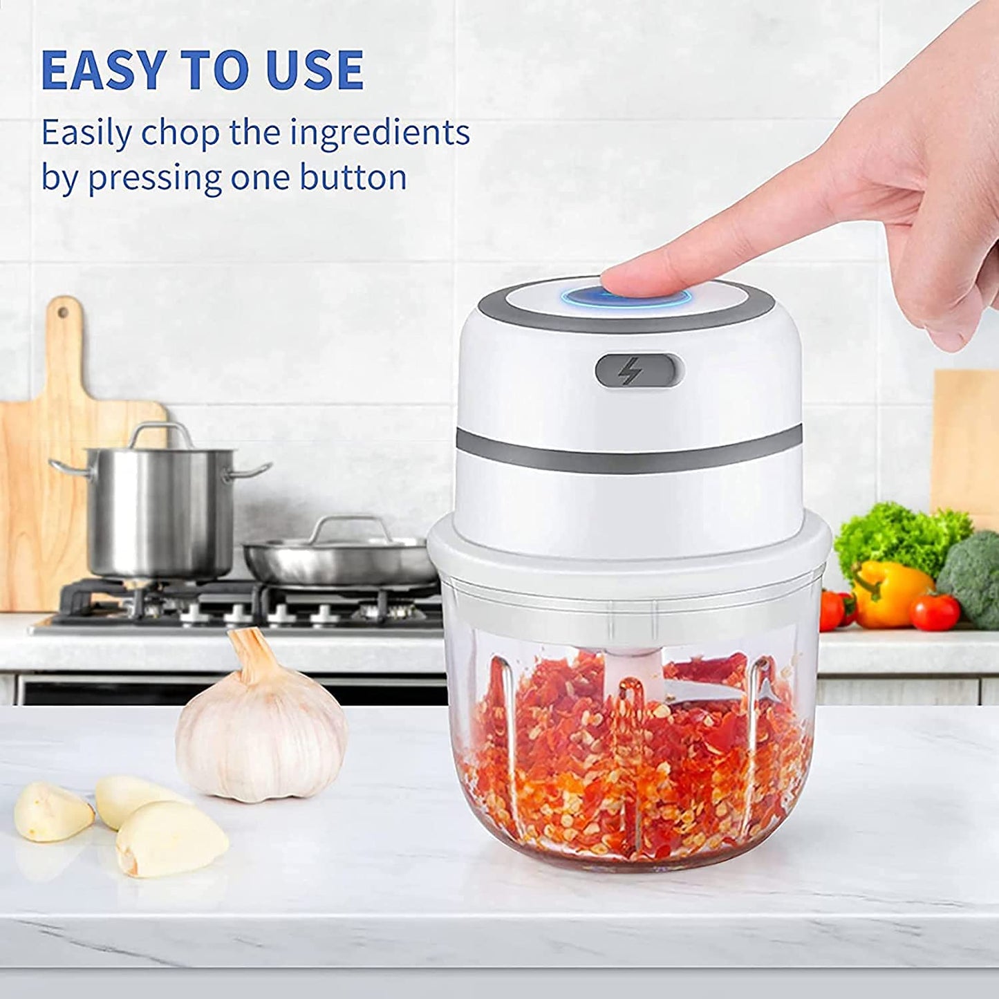 Electric Mini Food Chopper Presses
