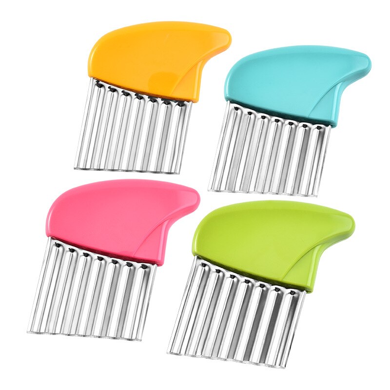 Potato Chip Slicer Vegetable Fruit Wavy Knife