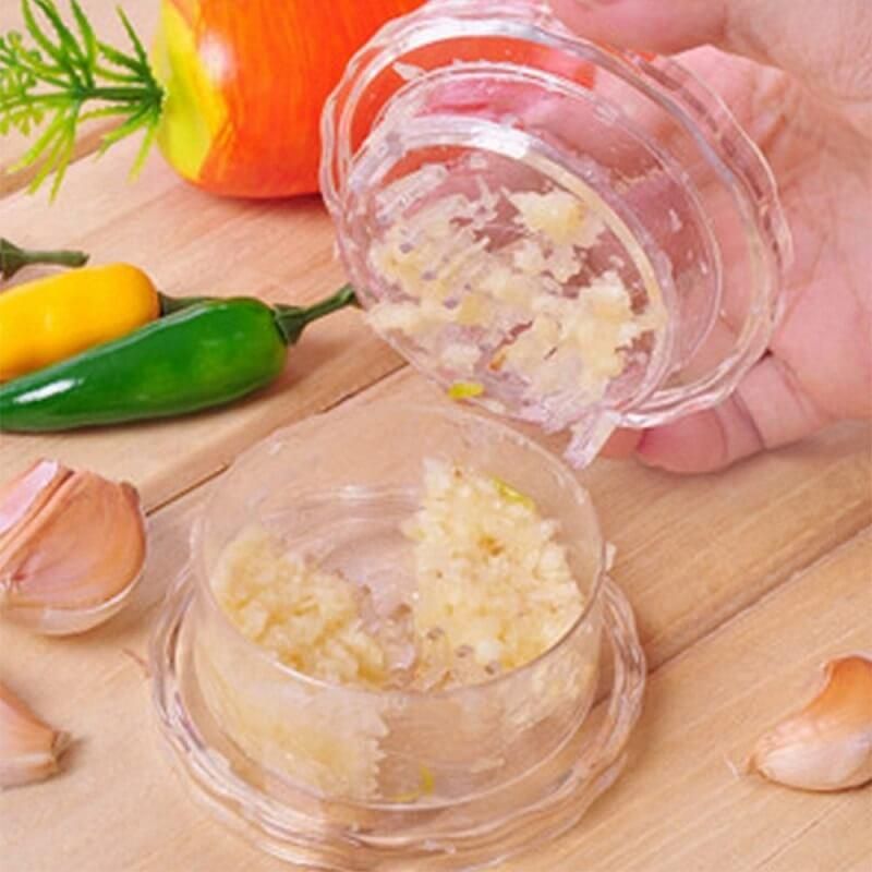 Manual Garlic Press Twist Crusher Box