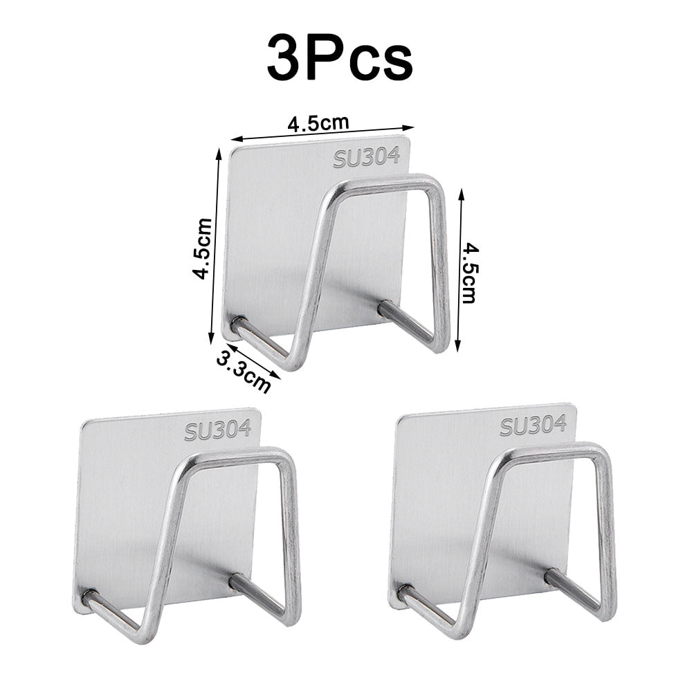 Sponges Holder Drain Drying Rack Self Adhesive