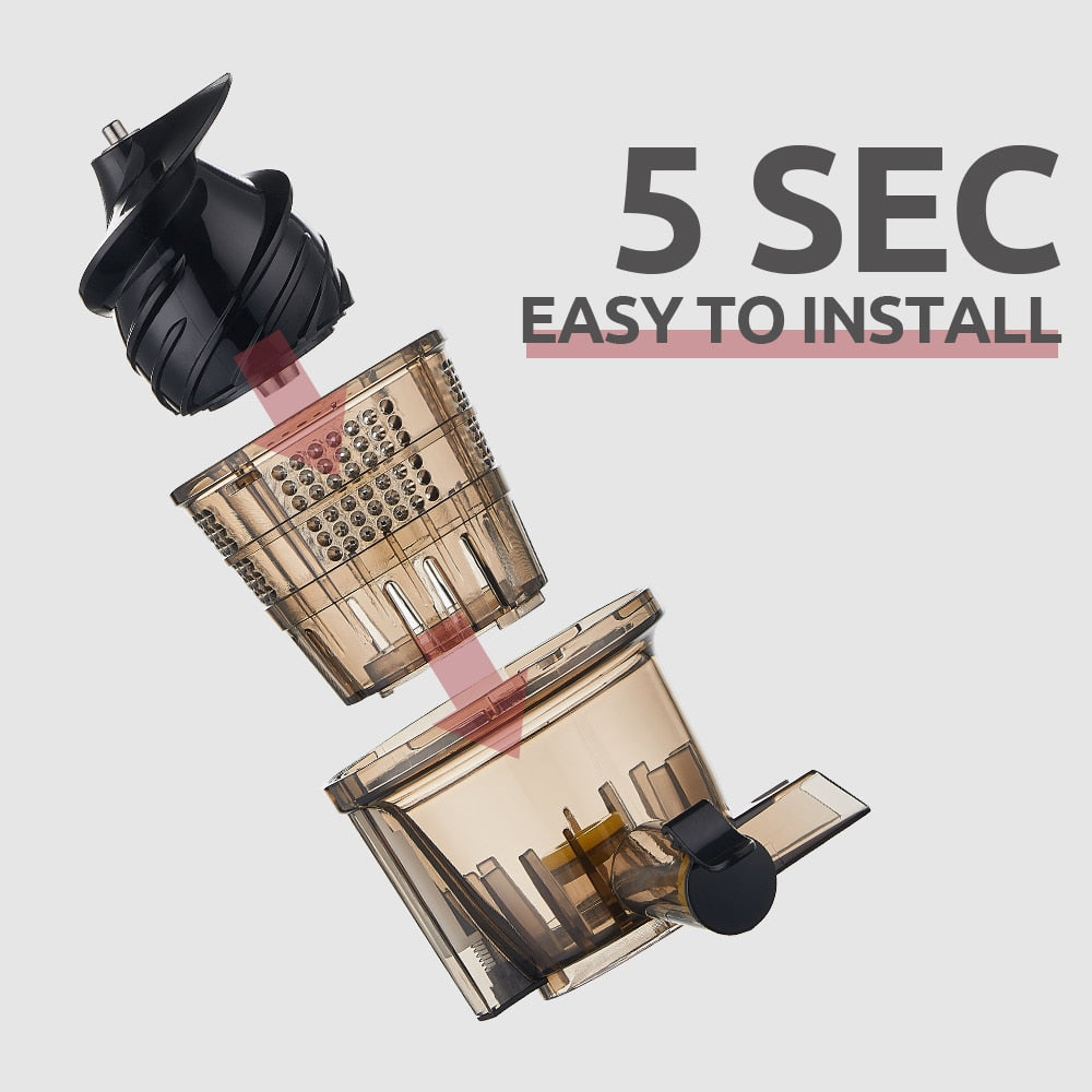 MIUI Mini Slow Juicer Screw Cold Press Extractor