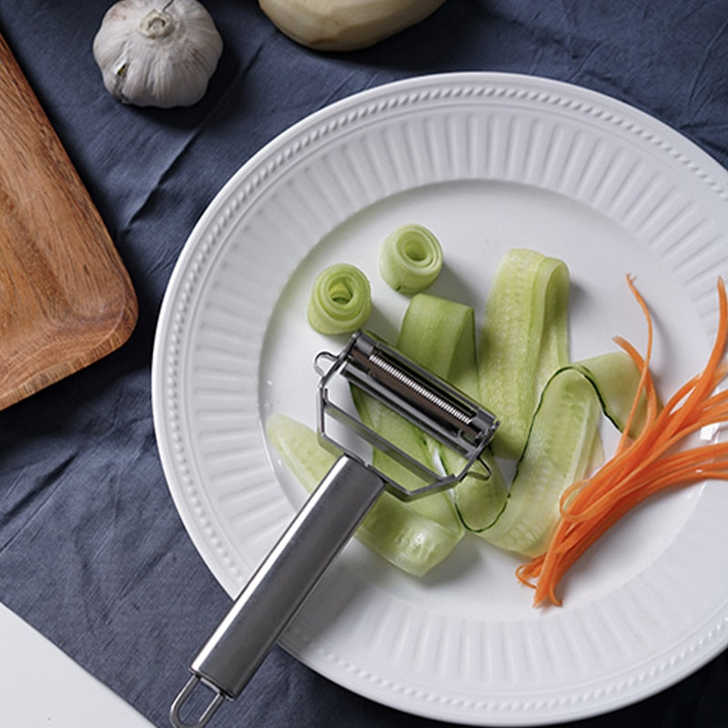 Stainless Steel Multi-function Peeler Cucumber Grater Portable Sharp