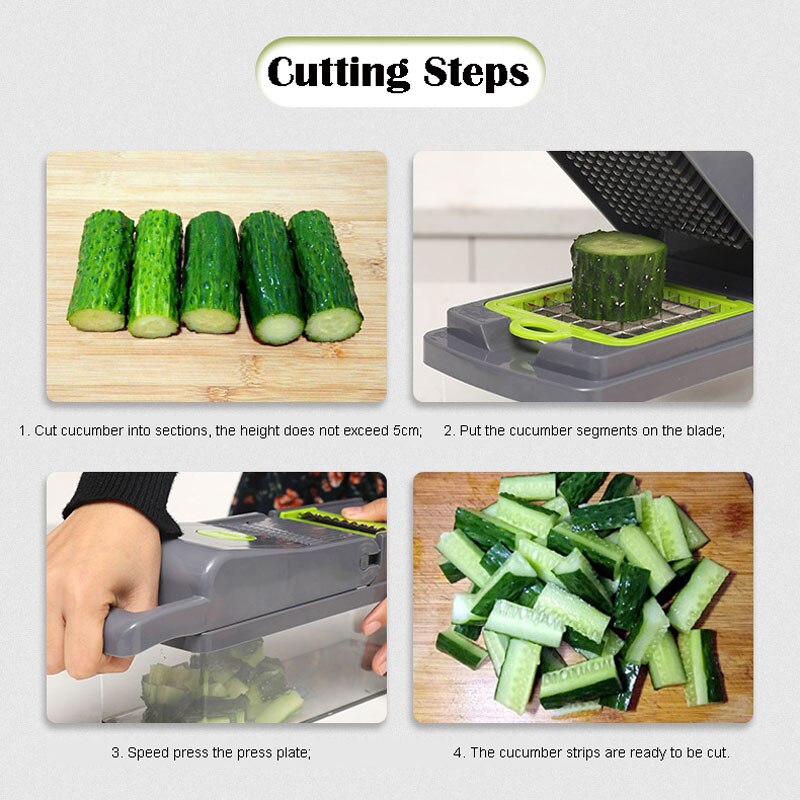 Vegetable Cutter Potato Grater Chopper Slicer Peeler