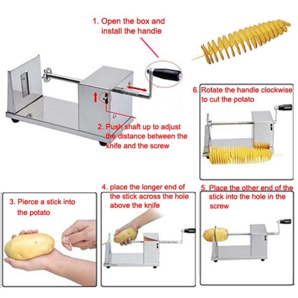 Tornado Potato Cutter Machine Spiral