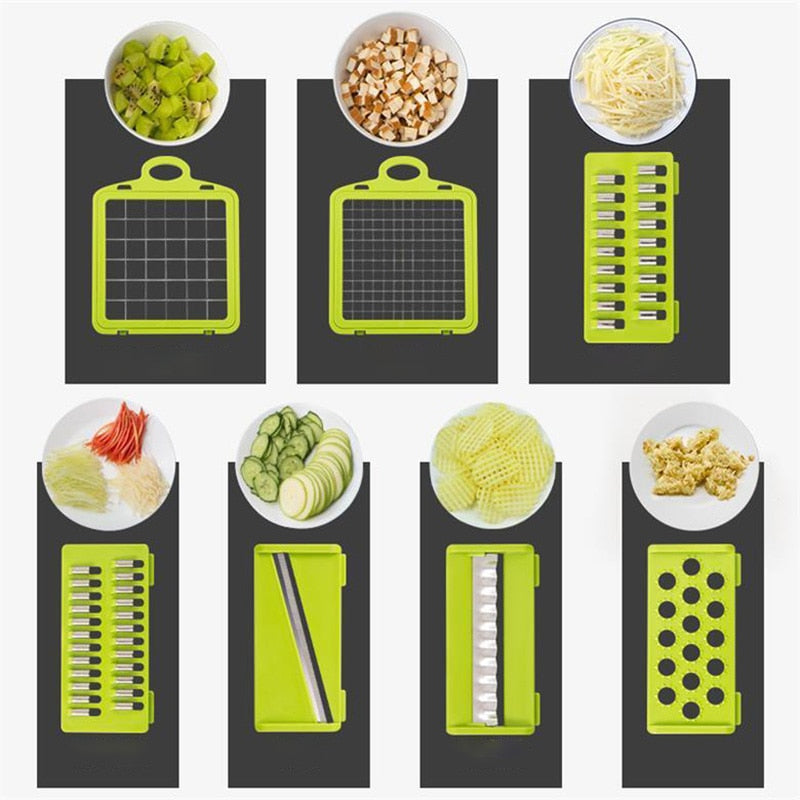 Vegetable Cutter Plastic Basket Slicer Fruit