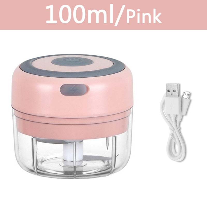 Electric Mini Garlic Crusher Portable Chopper