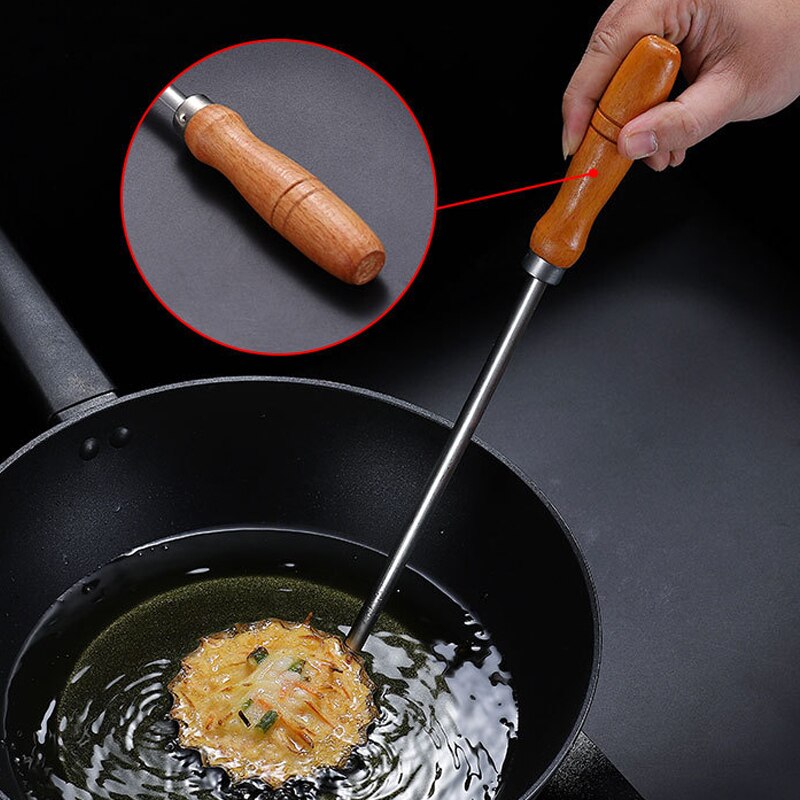 Wooden Handle Frying Spoon Non-Stick