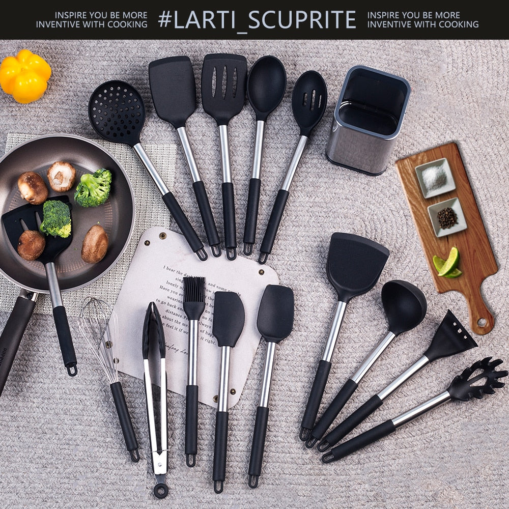 Silicone Utensils Set Kitchen Accessories