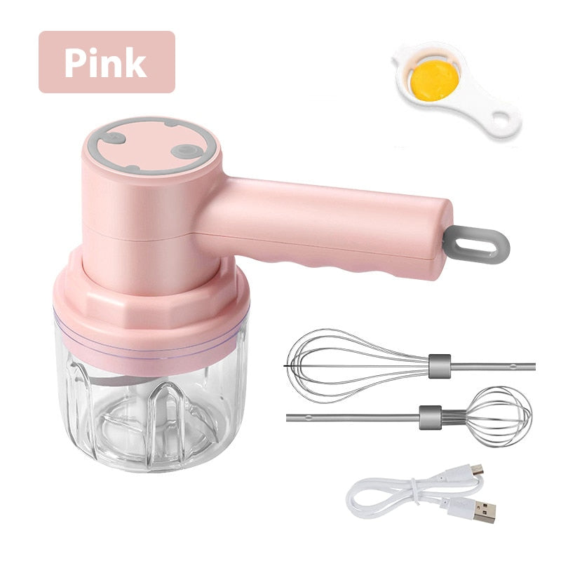 Mini Food Chopper Whisk Beater