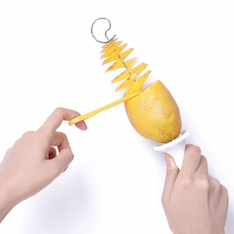 1pcs Potato Spiral Cutter Slicer Fried Potatoes