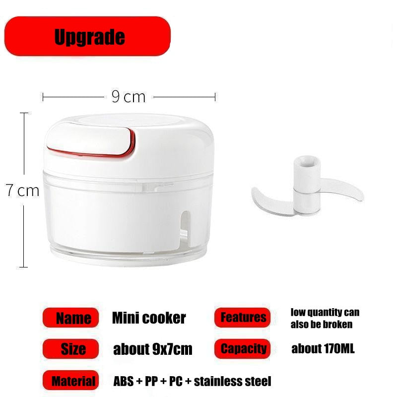 Mini Garlic Crusher Press Grater Peeler