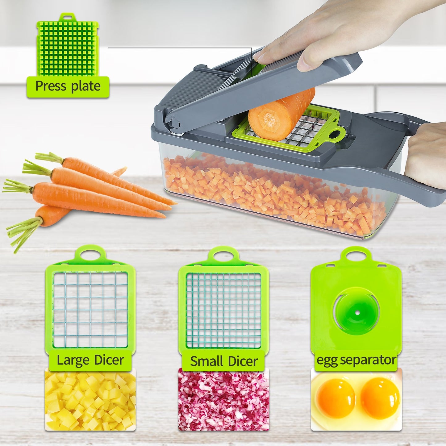 Multifunctional Vegetable Cutter Fruit Slicer Grater