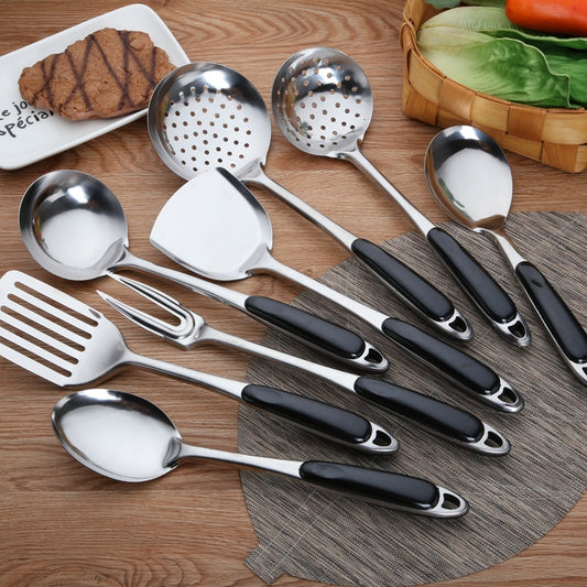 Stainless steel spatula soup spoon