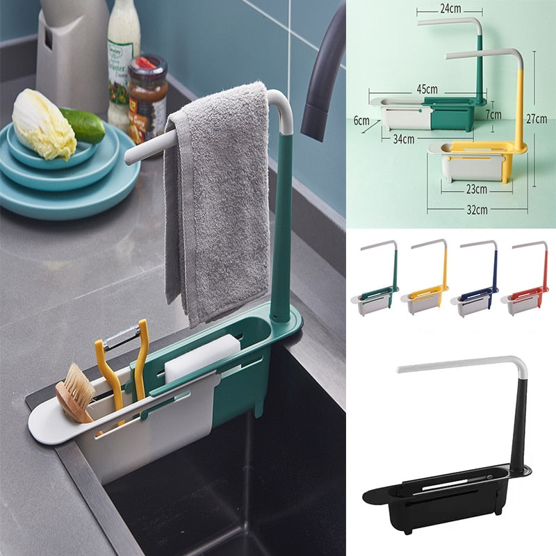 Telescopic Sink Shelf Kitchen Sinks Organizer