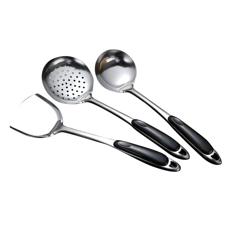 Stainless steel spatula soup spoon