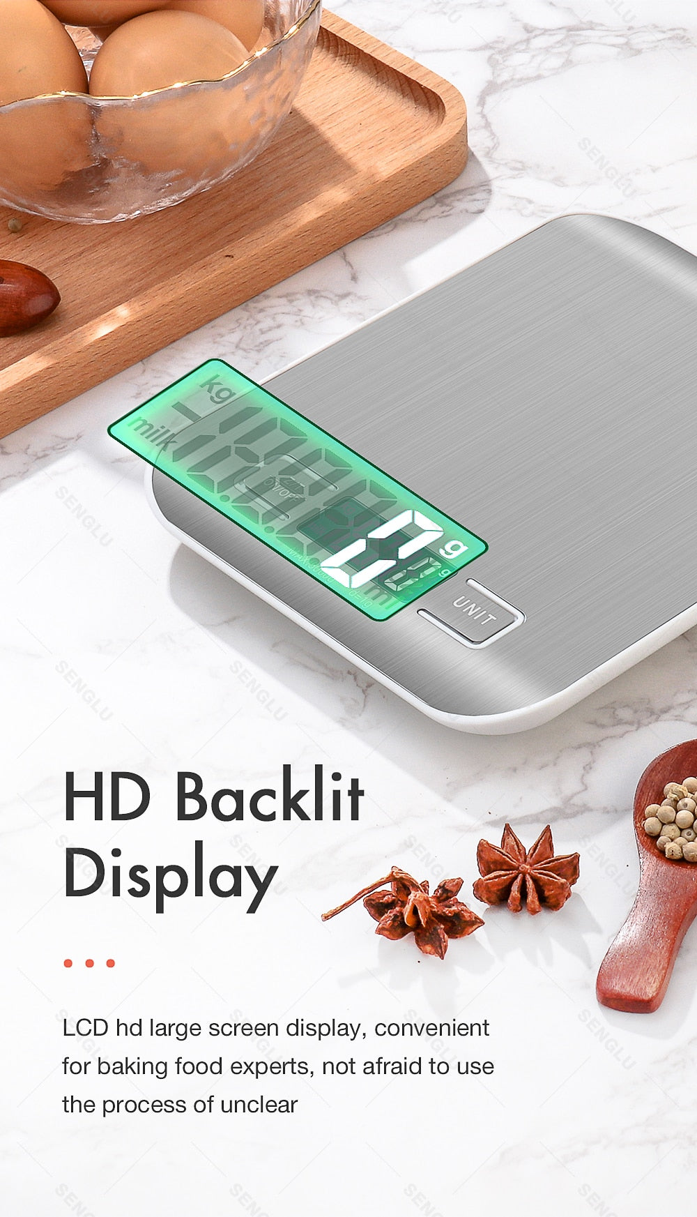 Kitchen Scale LCD Display Digital Scale