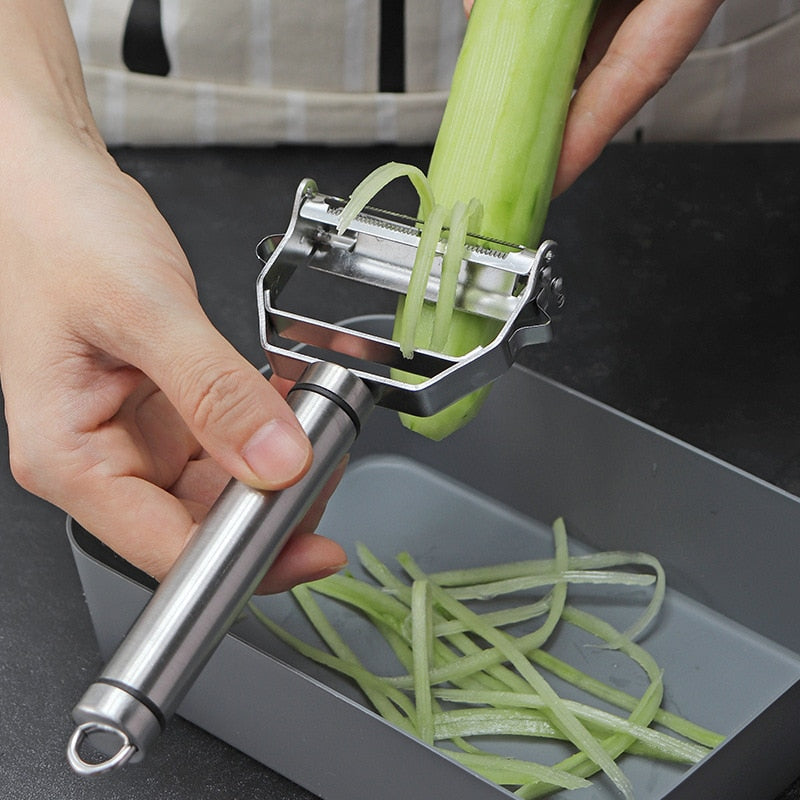 Stainless Steel Multi-function Peeler Cucumber Grater Portable Sharp