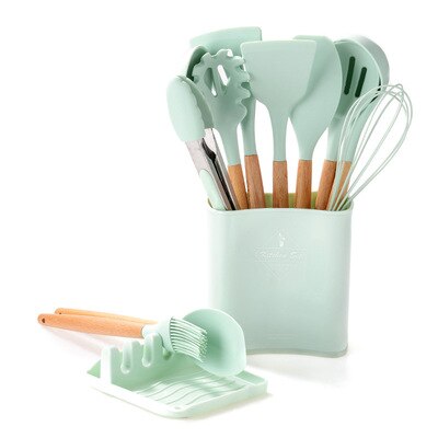 Silicone Cooking Utensils Set Non-Stick Spatula