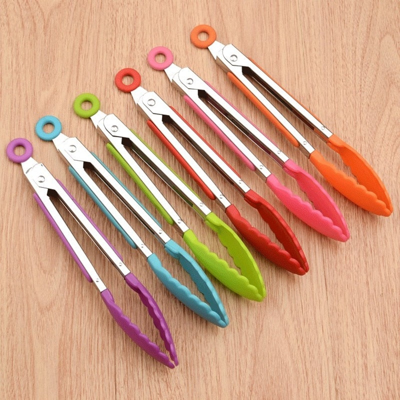 Heat-Resistant BBQ Nylon Food Tong