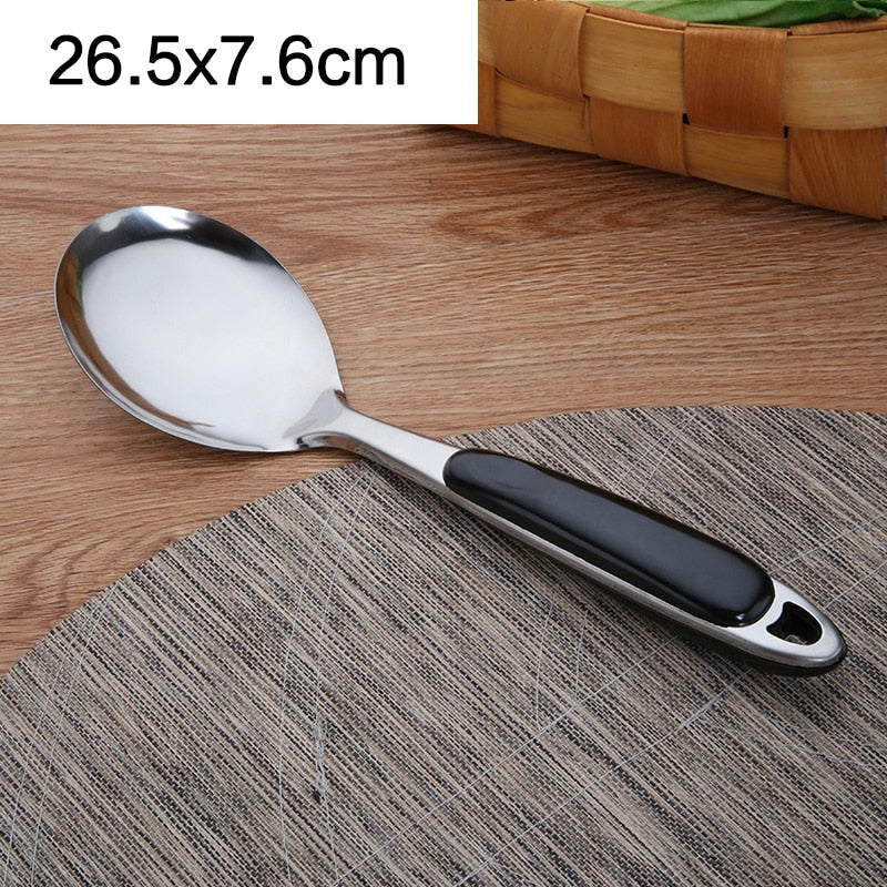 Stainless steel spatula soup spoon