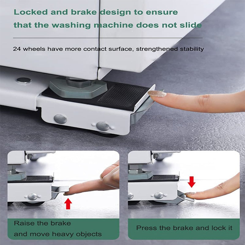 Washing Machine Stand Movable Refrigerator