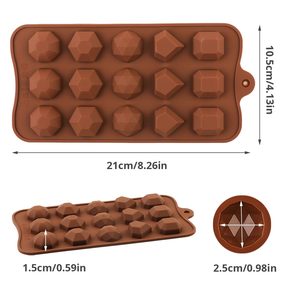 Silicone Chocolate Mold 3D Shapes Mold