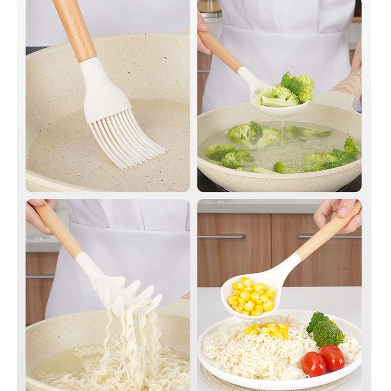 Wooden Handle Non Stick Spatula Spatula