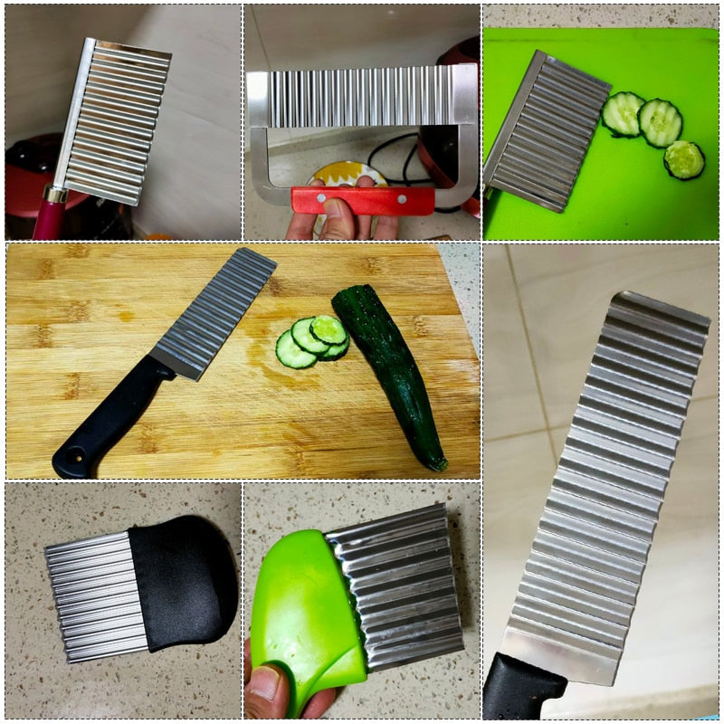 Vegetable Cutter Potato Chip Slicer Stainless Steel