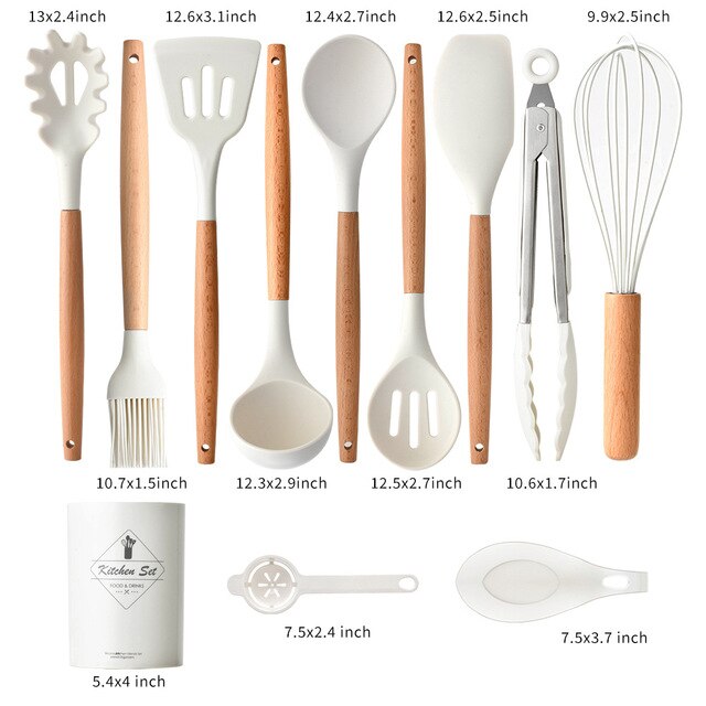 Silicone Kitchenware Utensils Set