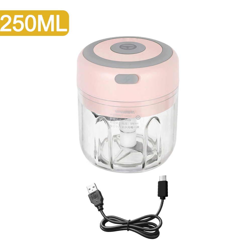 Mini Electric Garlic Chopper USB Charging
