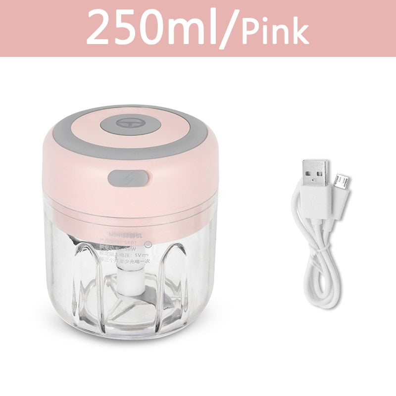 Electric Mini Garlic Crusher Portable Chopper