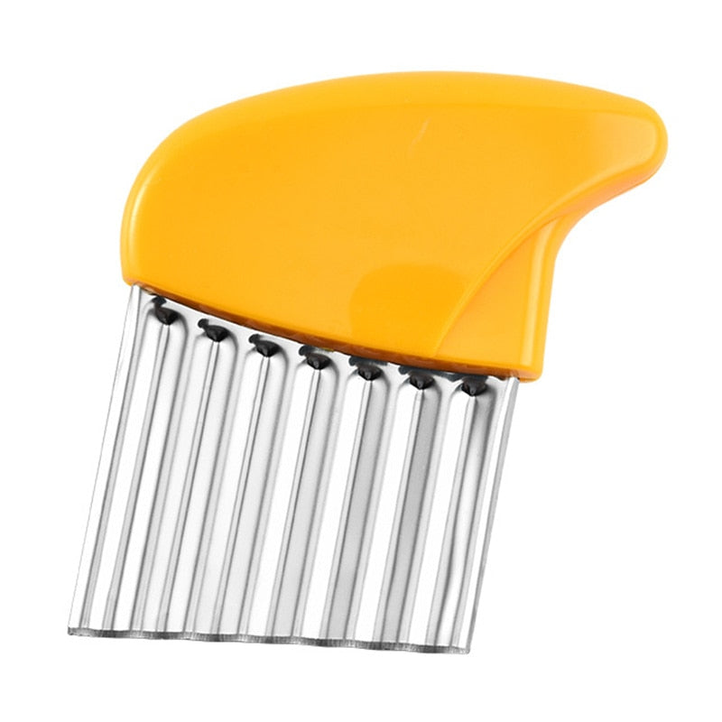 Potato Chip Slicer Vegetable Fruit Wavy Knife