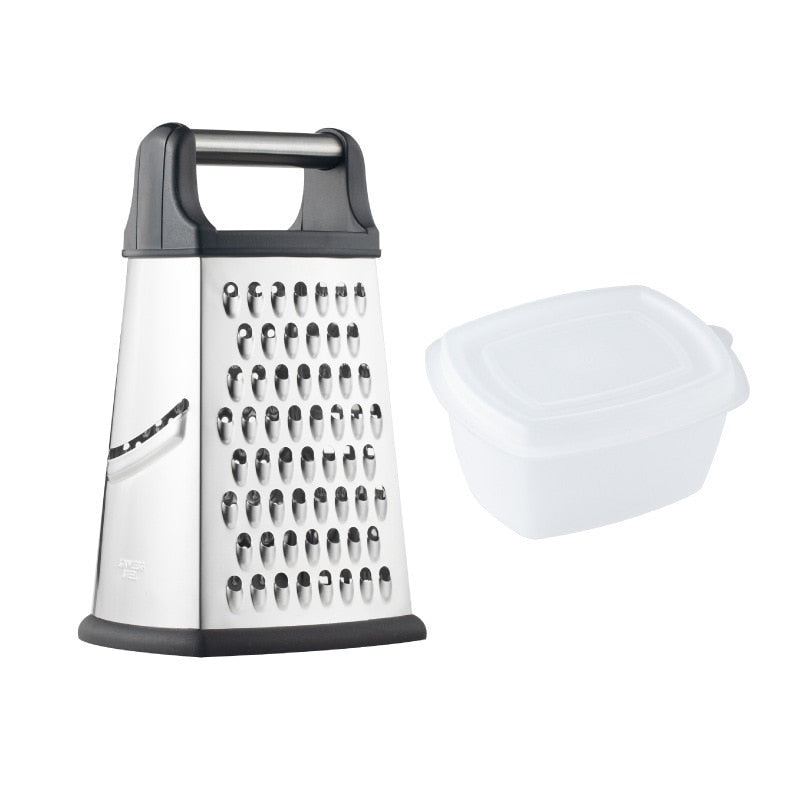 Four-side Box Grater Vegetable Slicer Tower-shaped Potato Cheese Grater