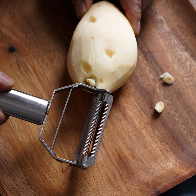 Stainless Steel Multi-function Peeler Cucumber Grater Portable Sharp
