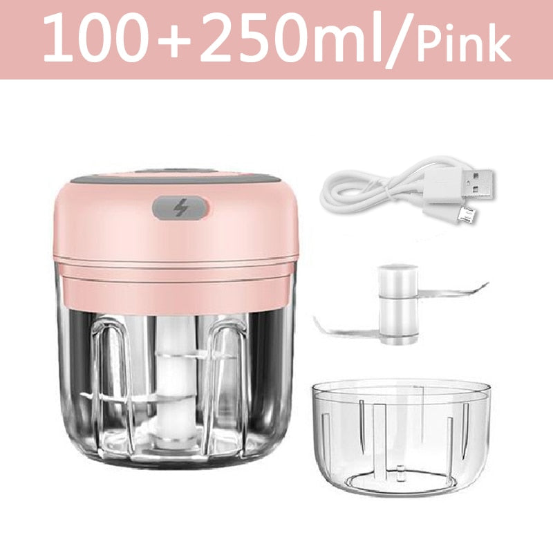 Electric Mini Garlic Crusher Portable Chopper