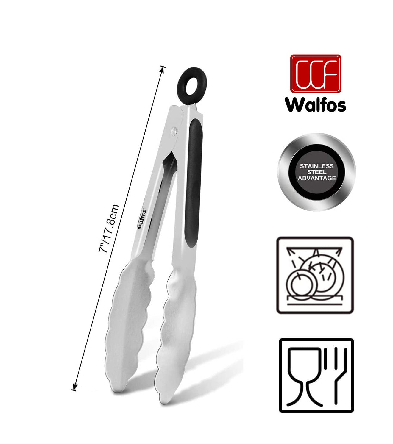 Extra Long Stainless Steel Tongs