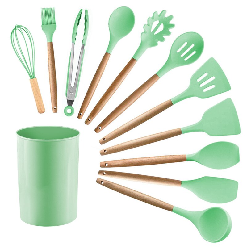 12Pieces Kitchen Silicone Cooking Utensils Set