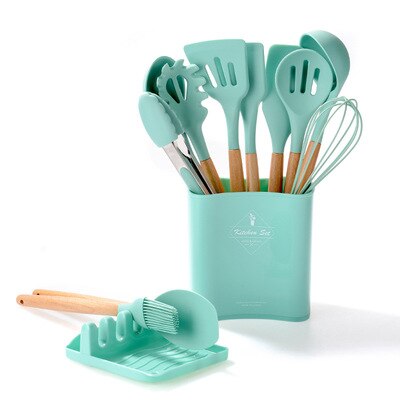 Silicone Cooking Utensils Set Non-Stick Spatula