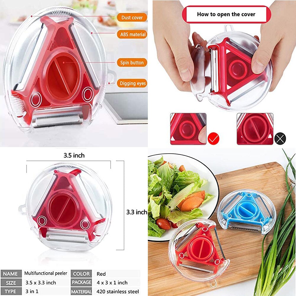 Peeler Set Slicer Stainless Steel