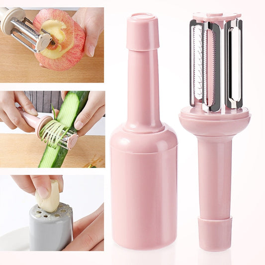 3in1Multi-function Vegetable Peeler Garlic Grinder